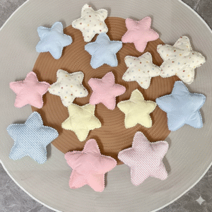 handmade fabric star decor