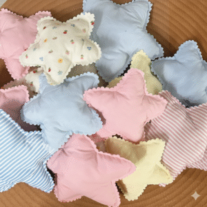handmade fabric star decor