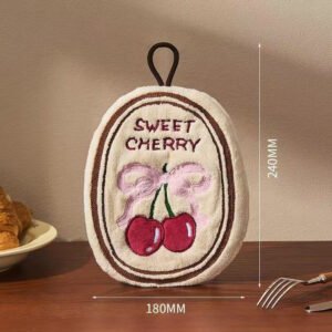 cherry style hand towel