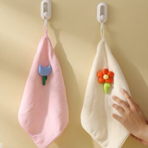 flower hand towel