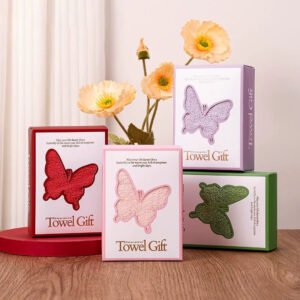 butterfly hand towel