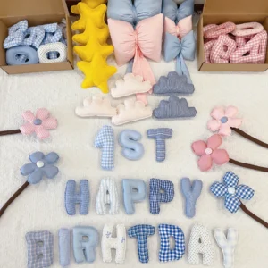 customized fabric letter banner