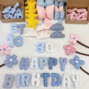 customized fabric letter banner