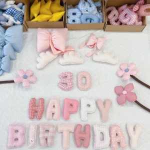 customized fabric letter banner