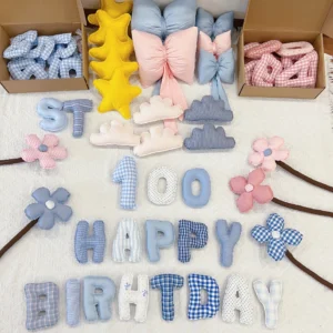 customized fabric letter banner