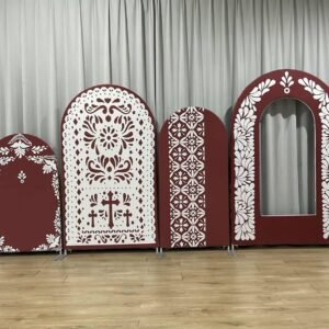 boho maroon floral pattern