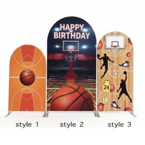 Basketball Theme Backdrop Cover
