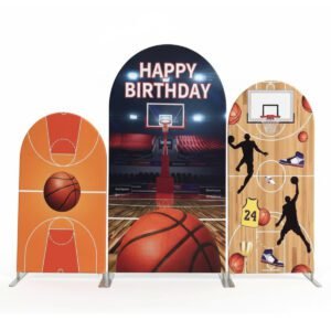 Basketball Theme Backdrop Cover