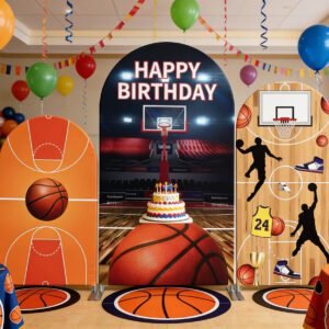 Basketball Theme Backdrop Cover