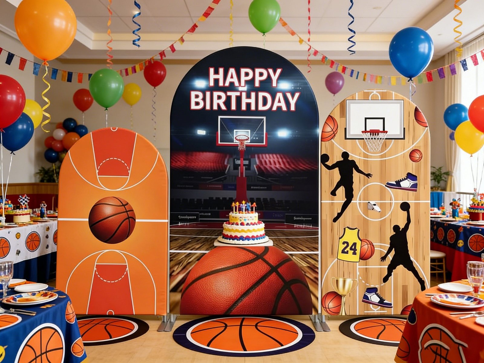 Basketball Theme Backdrop Cover Basketball Theme Backdrop Cover