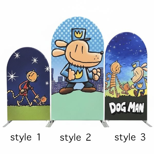 dog man themed backdrop cover dog man themed backdrop cover