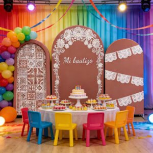 mi bautizo backdrop cover