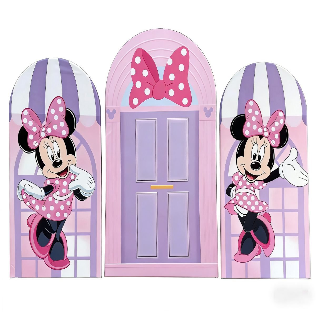 Minnie Mouse Arch Backdrop Set - 3-Piece Kids Party Decor Minnie Mouse Arch Backdrop Set - 3-Piece Kids Party Decor