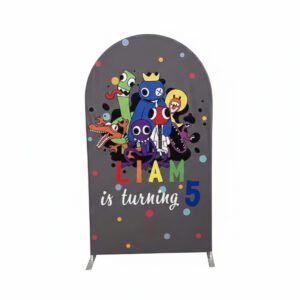 Rainbow Friends Game Theme Backdrop Cover