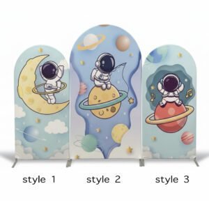 Space Astronaut Theme Backdrop Cover