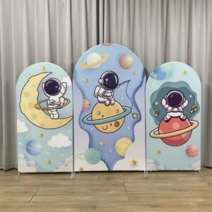 Space Astronaut Theme Backdrop Cover