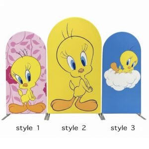 Tweety Bird Arch Backdrop Set - 3-Piece Kids Party Decor