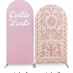 Cielito Lindo Pink Fiesta Arch Backdrop Set - Mexican Theme Party Background