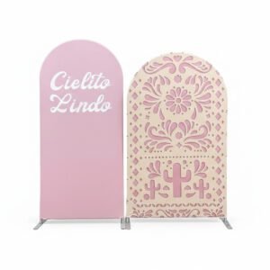 Cielito Lindo Pink Fiesta Arch Backdrop Set - Mexican Theme Party Background