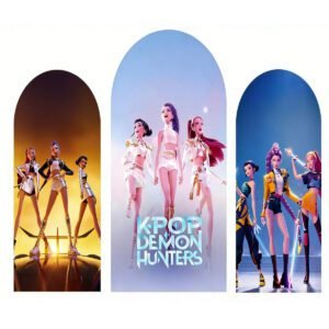 K-POP Demon Hunters Theme Backdrop Cover
