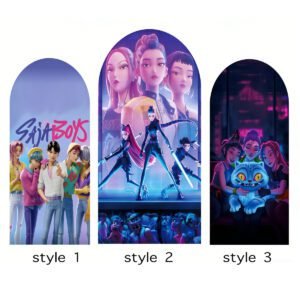 K-POP Demon Hunters Theme Backdrop Cover