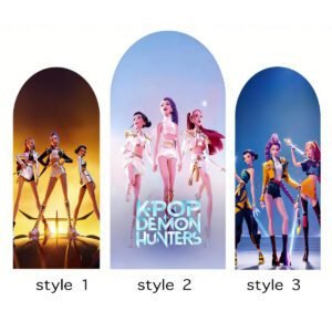 K-POP Demon Hunters Theme Backdrop Cover